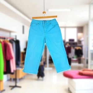 Kim Rogers Turquoise Ankle Jeans